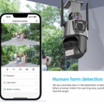 دوربین مدار بسته مینی اسپید دام ۸ مگاپیکسل دو لنز چرخشی