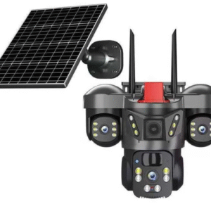 دوربین مداربسته مینی اسپیددام سیمکارتی خورشیدی 3 لنز 12 مگاپیکسل V380 PRO فروشگاه پویا گستر آذراوغلو