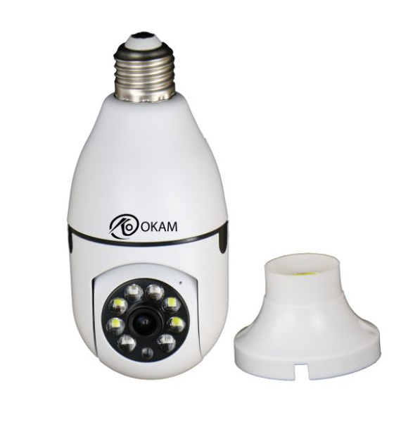 دوربین لامپی وایفای تک لنز OKAM فروشگاه پویا گستر آذراوغلو