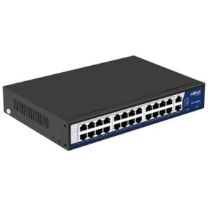 سوئیچ 24 پورت 10/100Mbps PoE و 2 پورت Uplink اچ ار یو ای HRUI HR902-AF-2421G-300